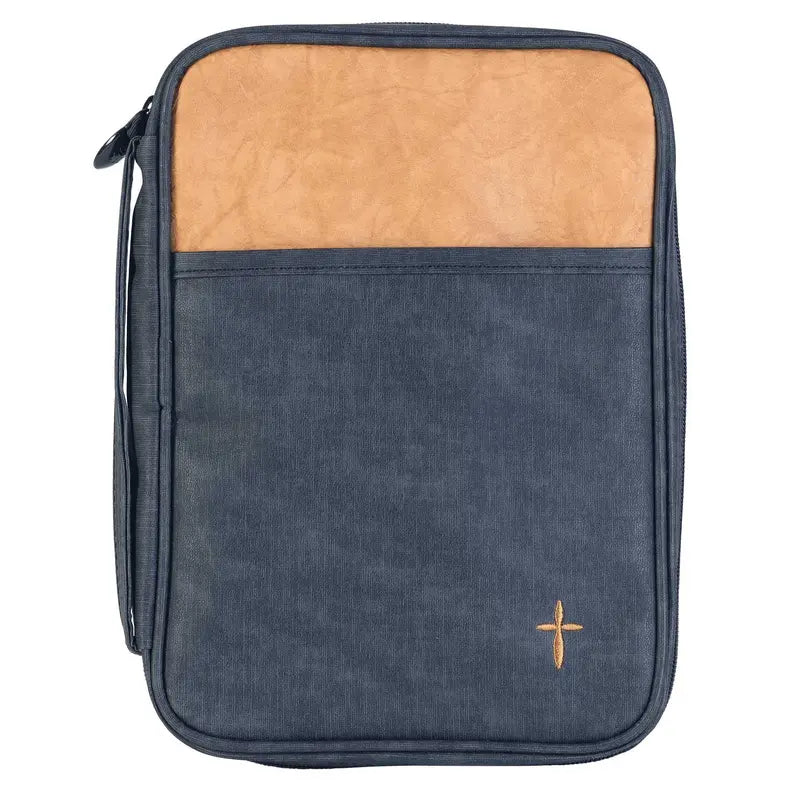 Bible Cover Tan With Cross Dicksons Inc