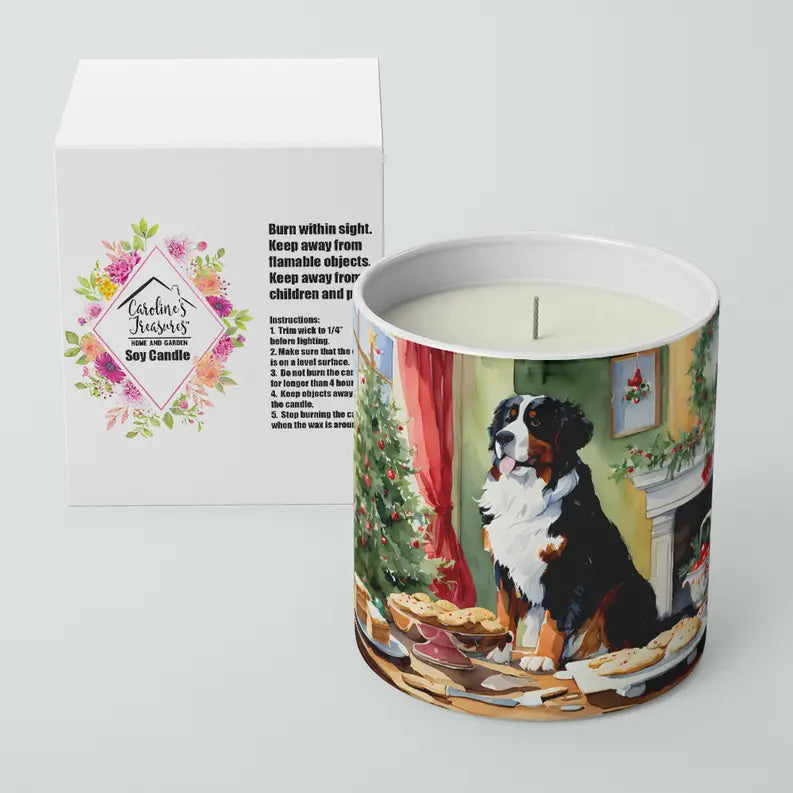 Bichon Frise Christmas Cookies Decorative Soy Candle Caroline's Treasures