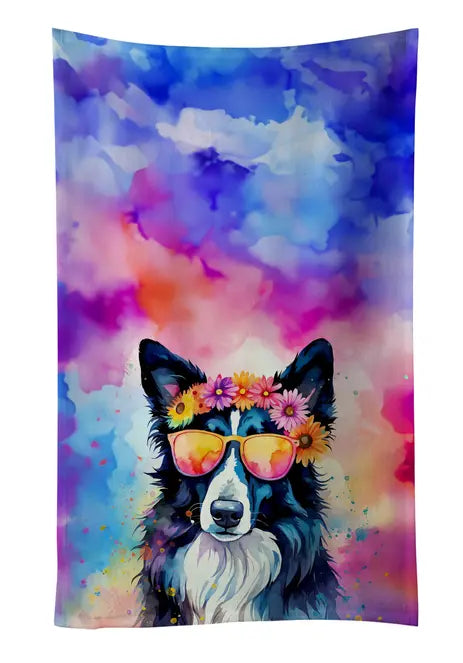 Bichon Frise Hippie Dawg Pair of Pot Holders Caroline's Treasures