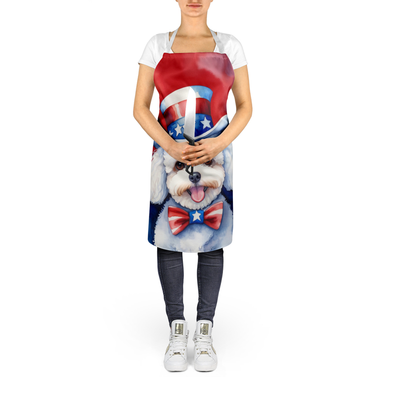 Bichon Frise Patriotic American Apron Caroline's Treasures