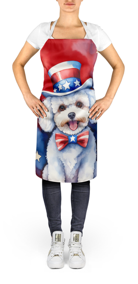 Bichon Frise Patriotic American Apron Caroline's Treasures