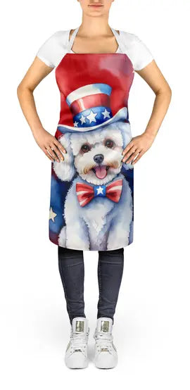 Bichon Frise Patriotic American Apron Caroline's Treasures