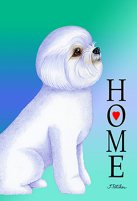 Bichon Frise Show Cut - Tomoyo Pitcher Home Outdoor Flag Best of Breed