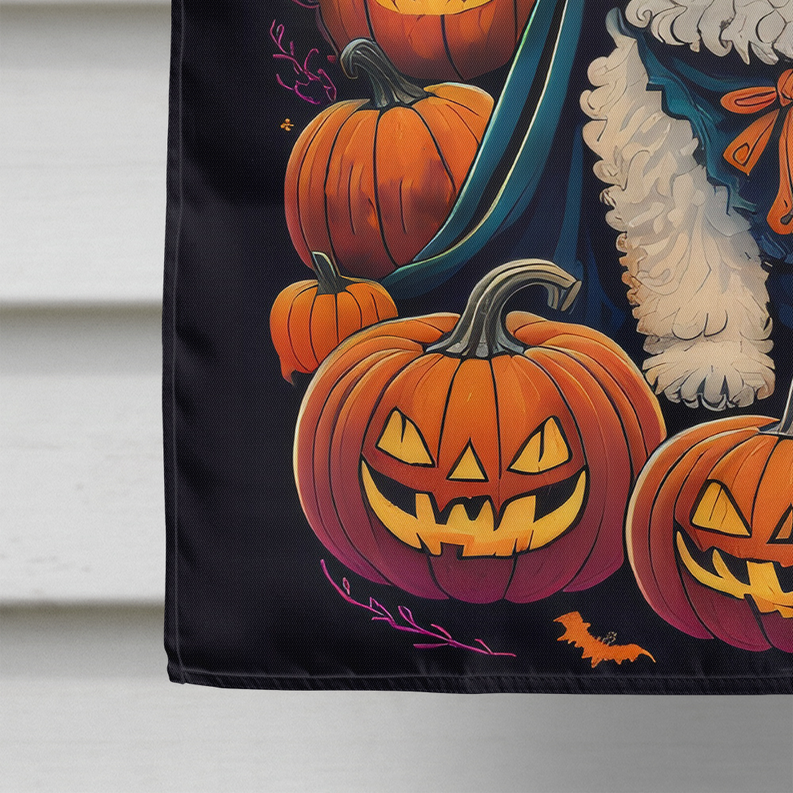 Bichon Frise Witchy Halloween House Flag Caroline's Treasures
