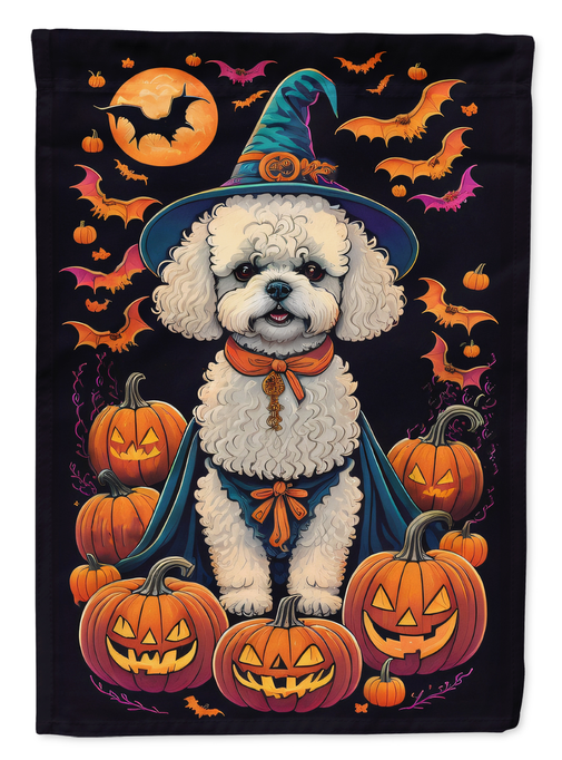 Bichon Frise Witchy Halloween House Flag Caroline's Treasures