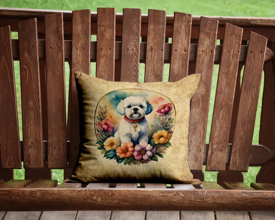 Bichon Frise and Flowers Pair of Pot Holders Caroline's Treasures