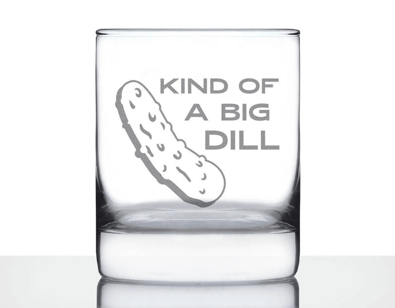 Big Dill Whiskey Rocks Glass - Pickle Gifts and Decor Bevvee