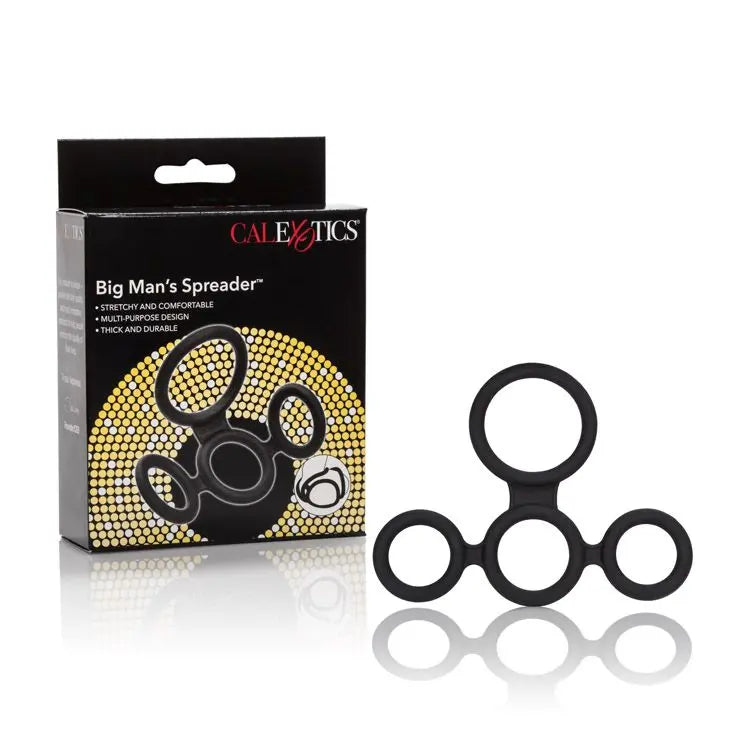Big Man's Spreader Ring Black California Exotic Novelties