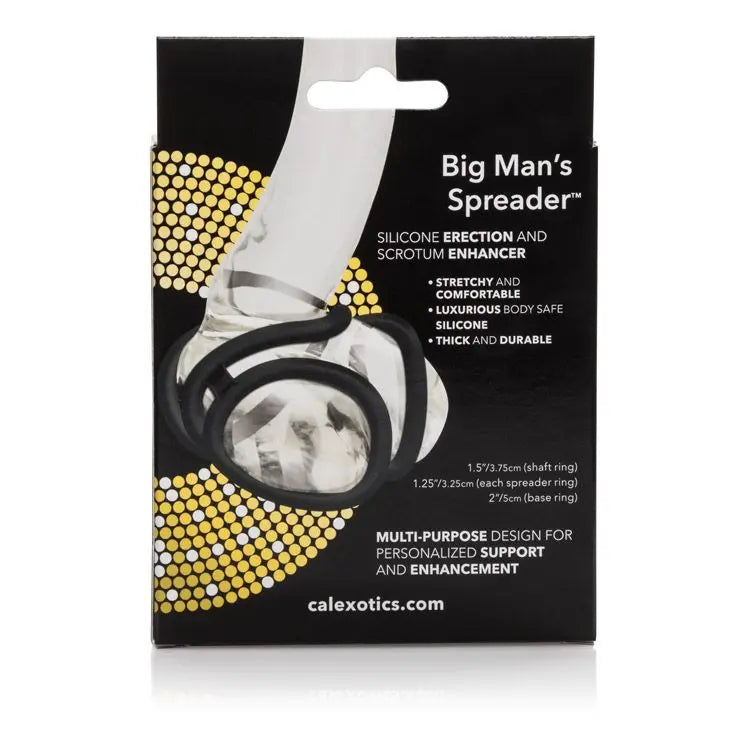 Big Man's Spreader Ring Black California Exotic Novelties