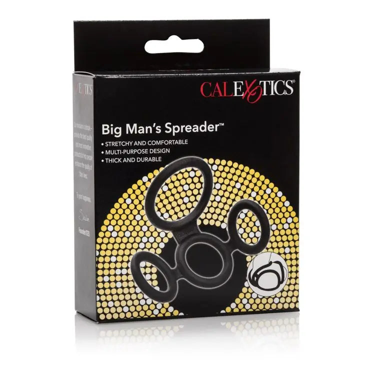 Big Man's Spreader Ring Black California Exotic Novelties