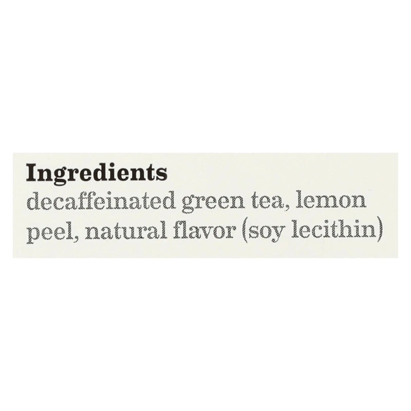 Bigelow Tea Decaffeinated Tea - Green Tea With Lemon - Case Of 6 - 20 Bag Bigelow Tea
