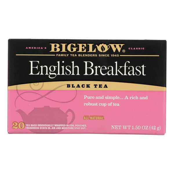 Bigelow Tea English Breakfast Black Tea - Case Of 6 - 20 Bags Bigelow Tea
