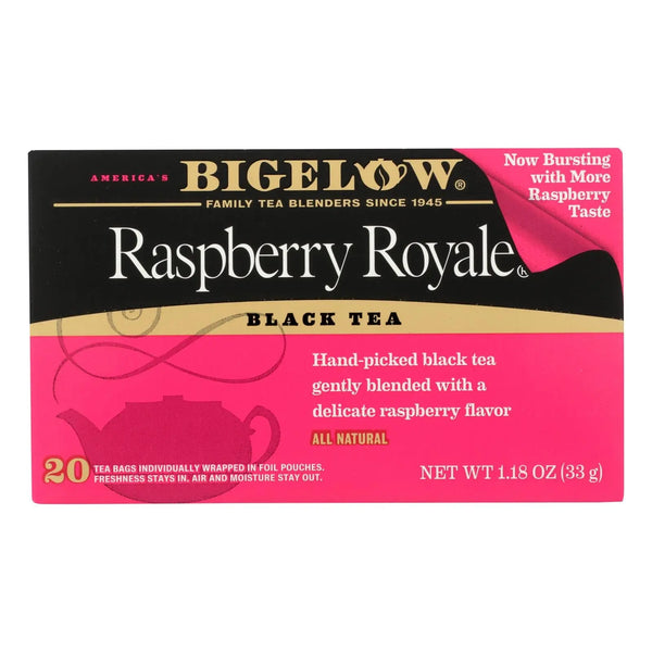 Bigelow Tea Raspberry Royale Black Tea - Case Of 6 - 20 Bags Bigelow Tea