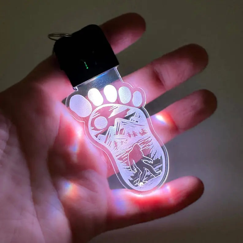 Bigfoot Rechargeable LED Keychain with Clip The 308 Collective