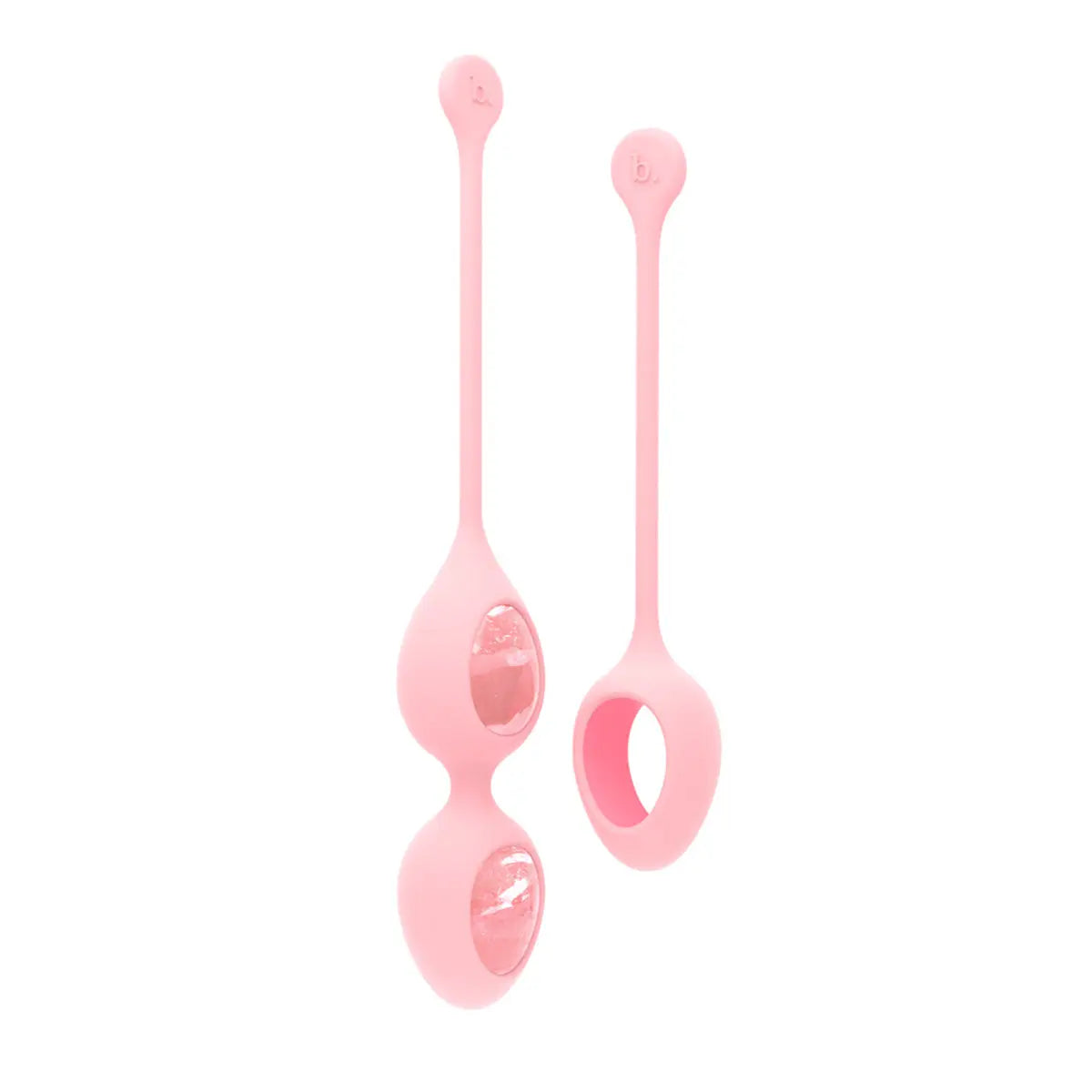 Biird Yonii 2-Piece Rose Quartz Eggs Set Biird
