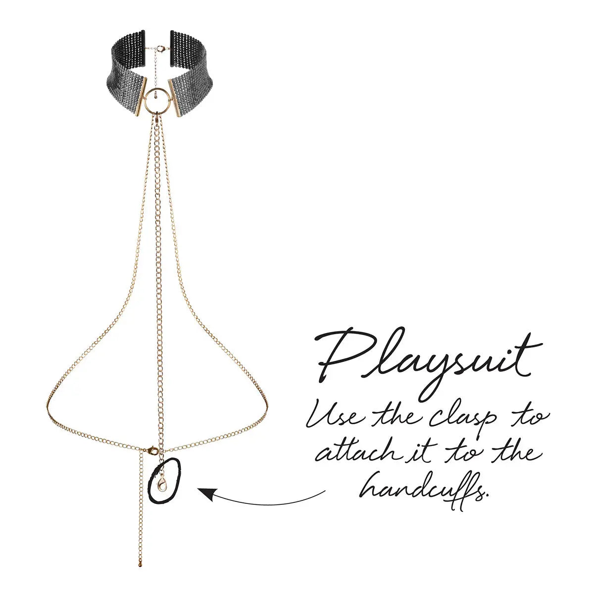 Bijoux Indiscrets Desir Metallique Collar - Black Bijoux Indiscrets