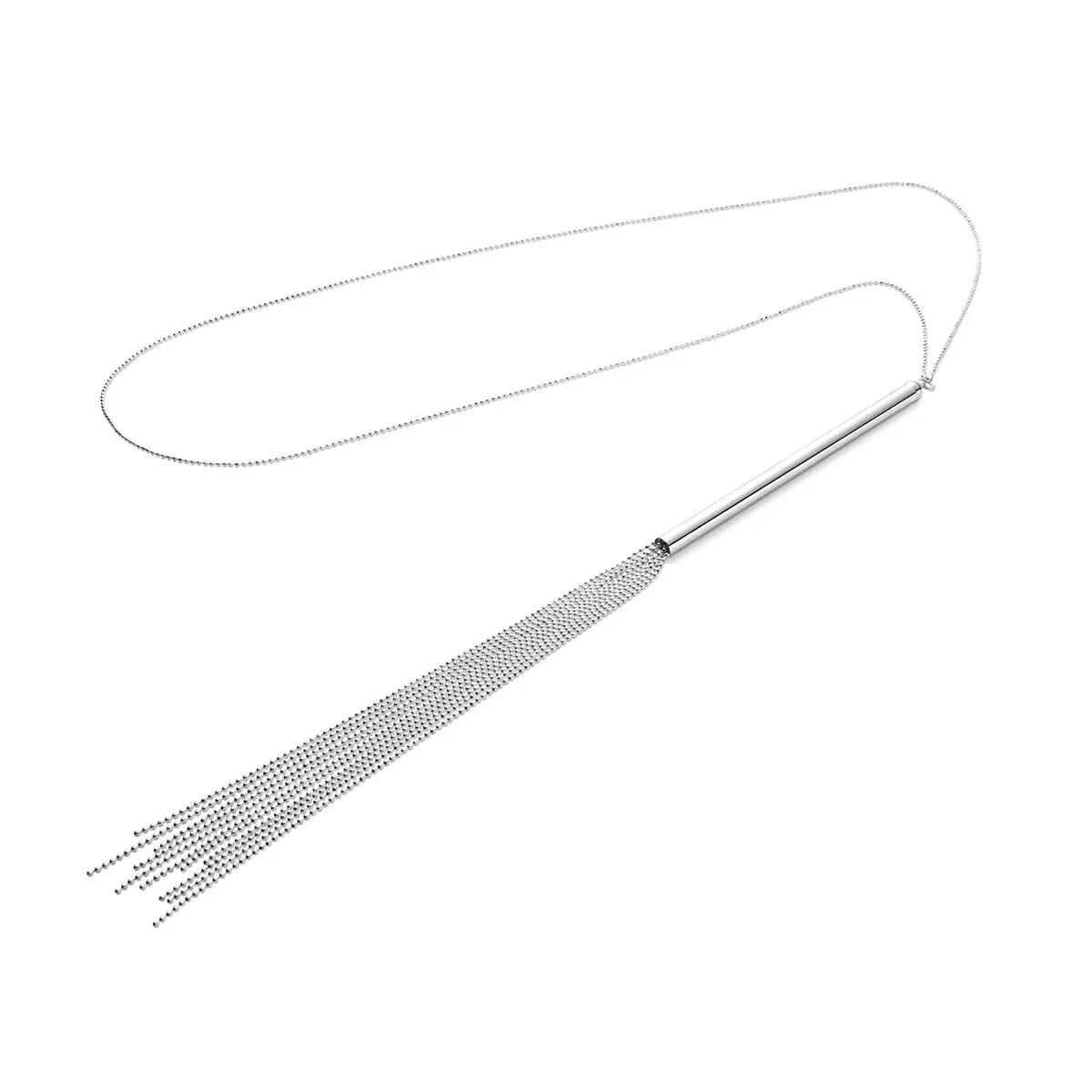 Bijoux Indiscrets Magnifique Collection Chain Necklace Whip - Silver Bijoux Indiscrets
