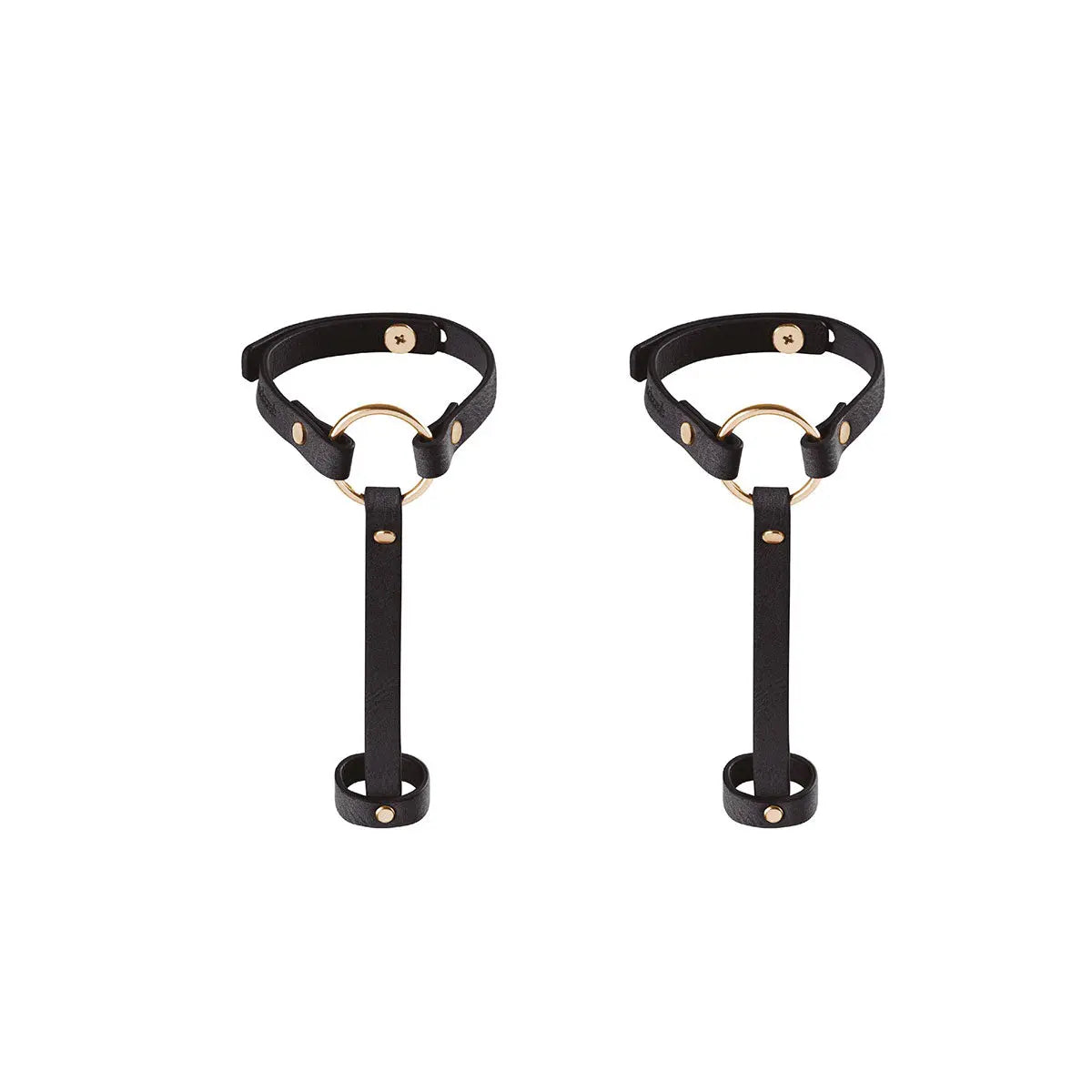 Bijoux Indiscrets Maze Hand Bracelet Harness - Black Bijoux Indiscrets
