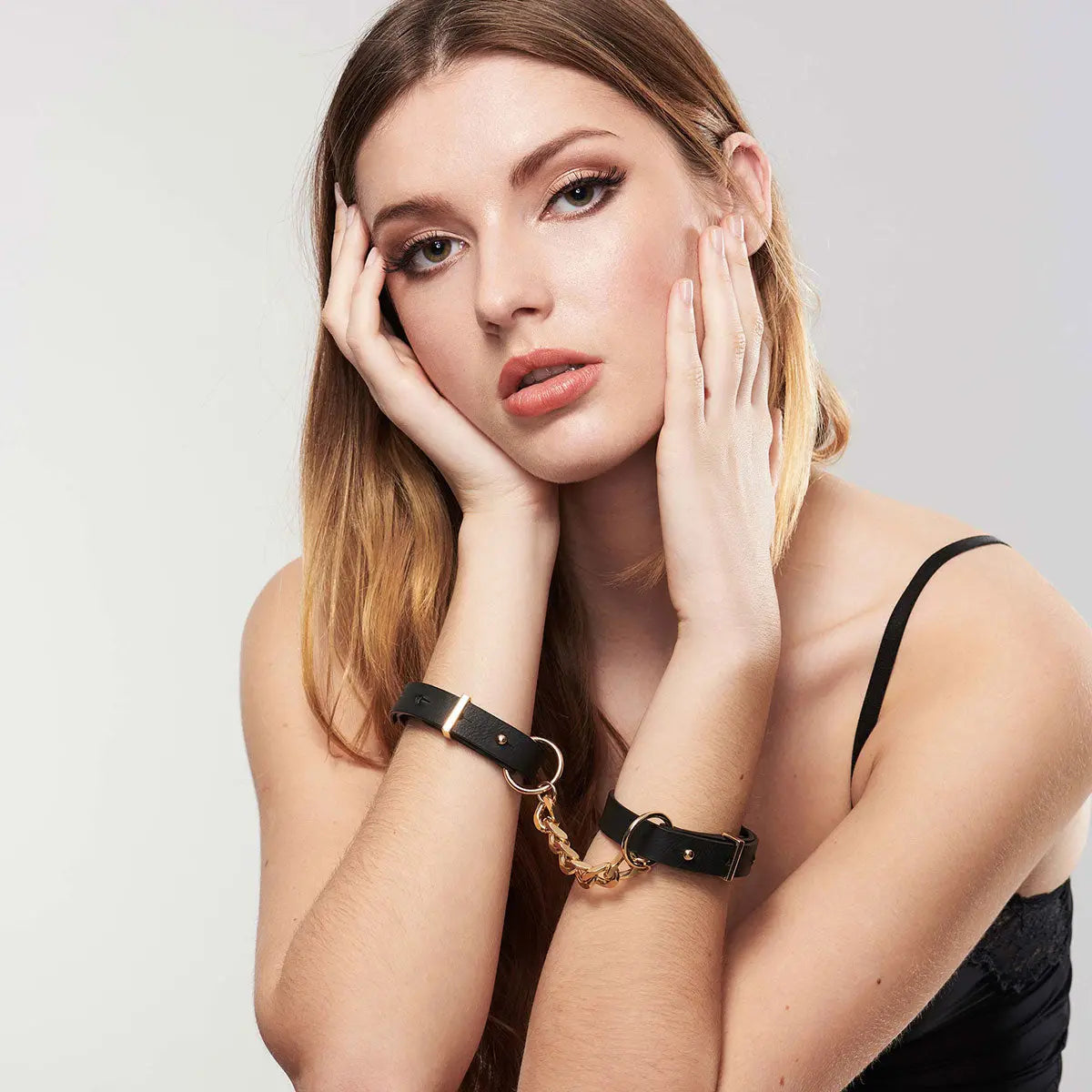 Bijoux Indiscrets Maze Thin Cuffs - Black Bijoux Indiscrets