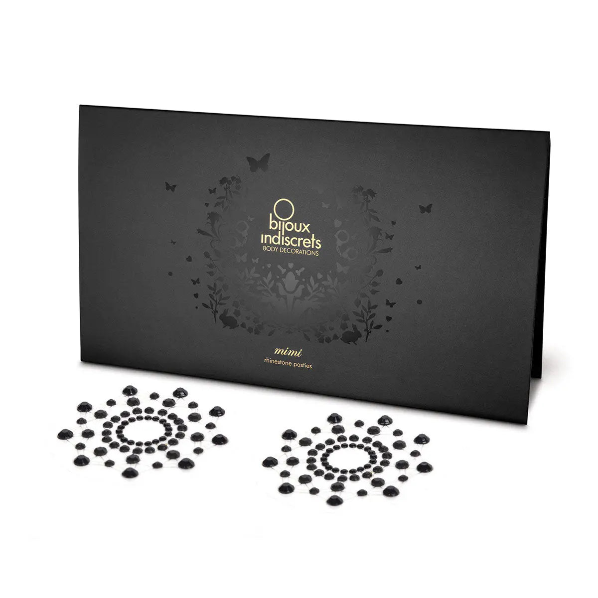 Bijoux Indiscrets Mimi Jewel Pasties - Black Bijoux Indiscrets