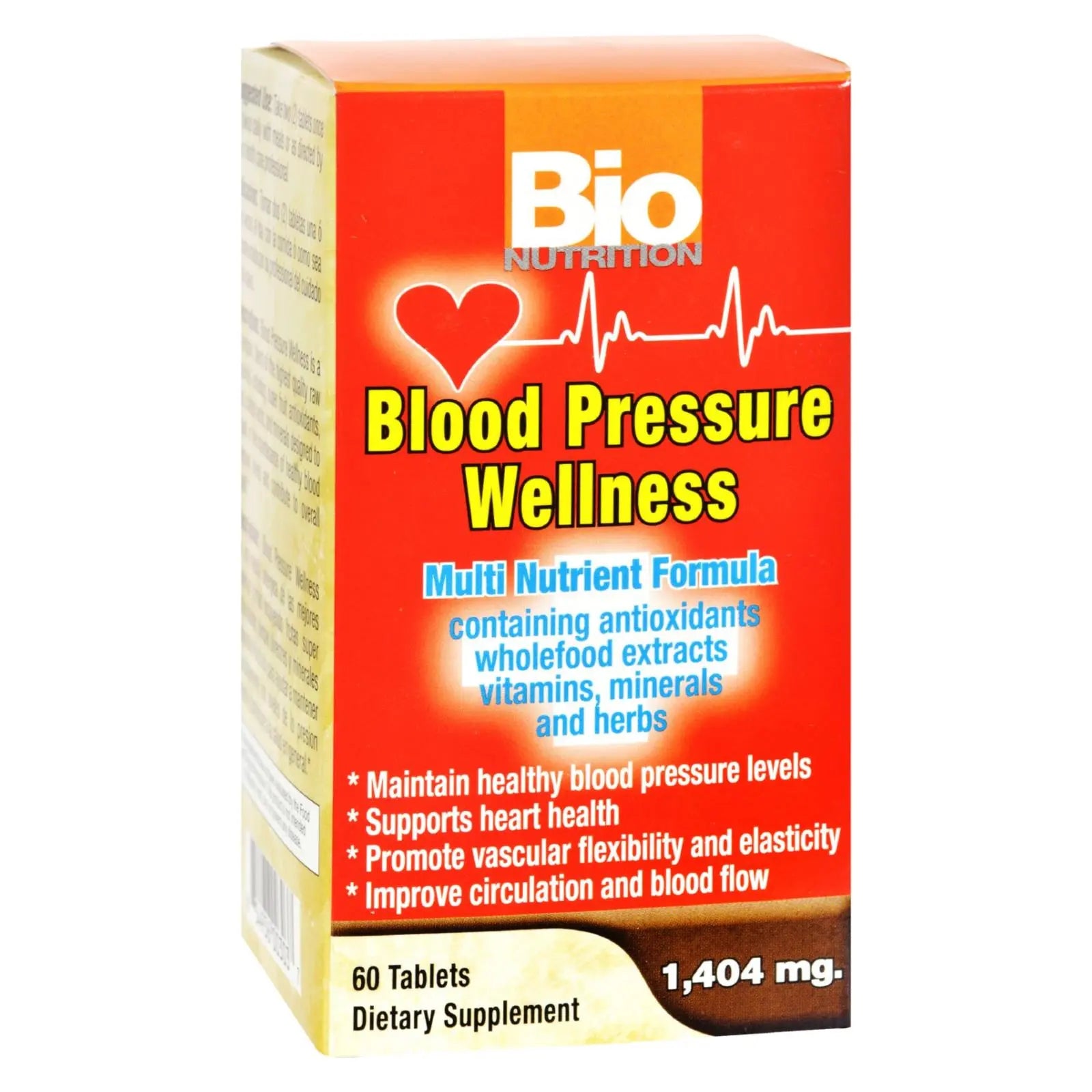Bio Nutrition - Blood Pressure Wellness - 60 Tablets Bio Nutrition