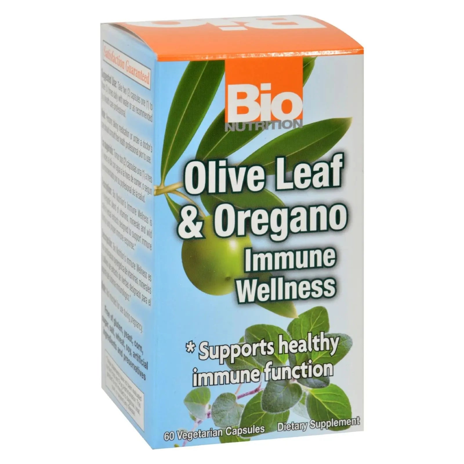 Bio Nutrition - Immune Wellness - Olive Leaf And Oregano - 60 Vcaps Bio Nutrition