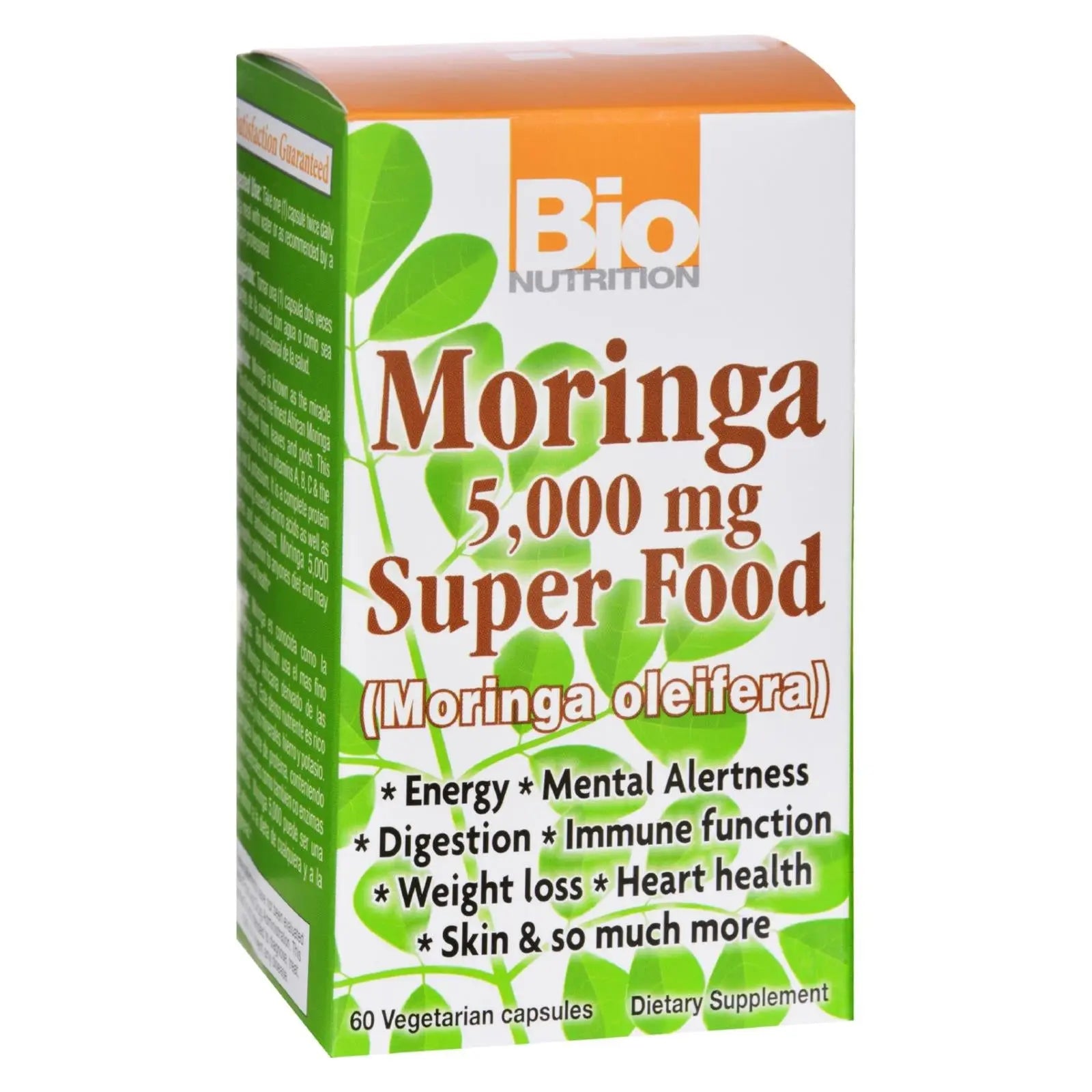 Bio Nutrition - Moringa 5000 Mg Super Food - 60 Vegetable Capsules Bio Nutrition