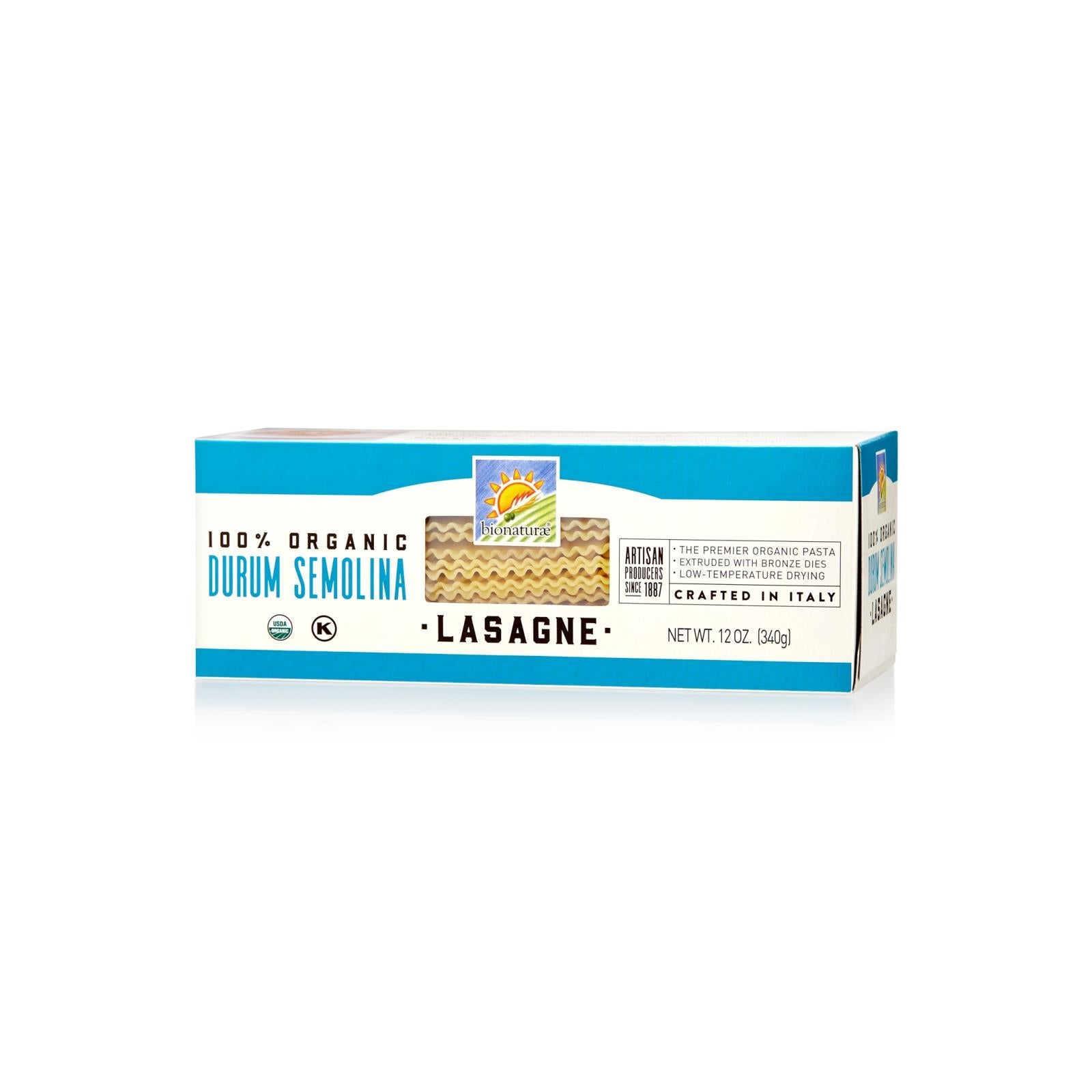 Bionaturae Durum Semolina - Lasagna - Case Of 12 - 12 Oz. Bionaturae
