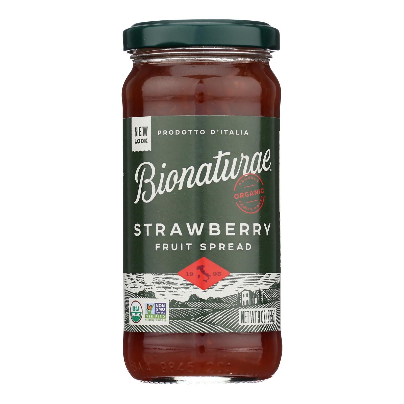 Bionaturae Fruit Spread - Organic - Strawberry - 9 Oz - Case Of 12 Bionaturae