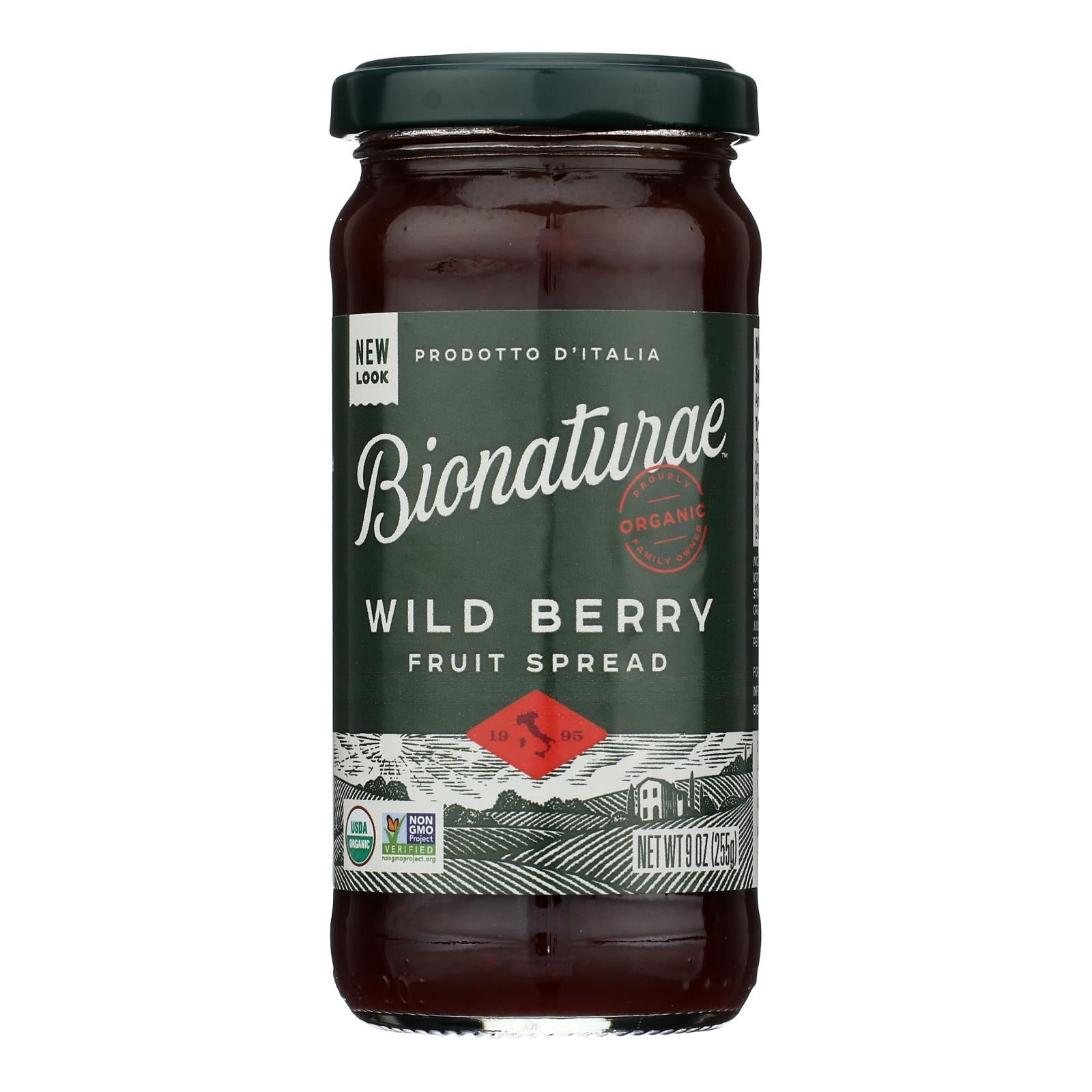 Bionaturae Fruit Spread - Wild Berry - Case Of 12 - 9 Oz. Bionaturae