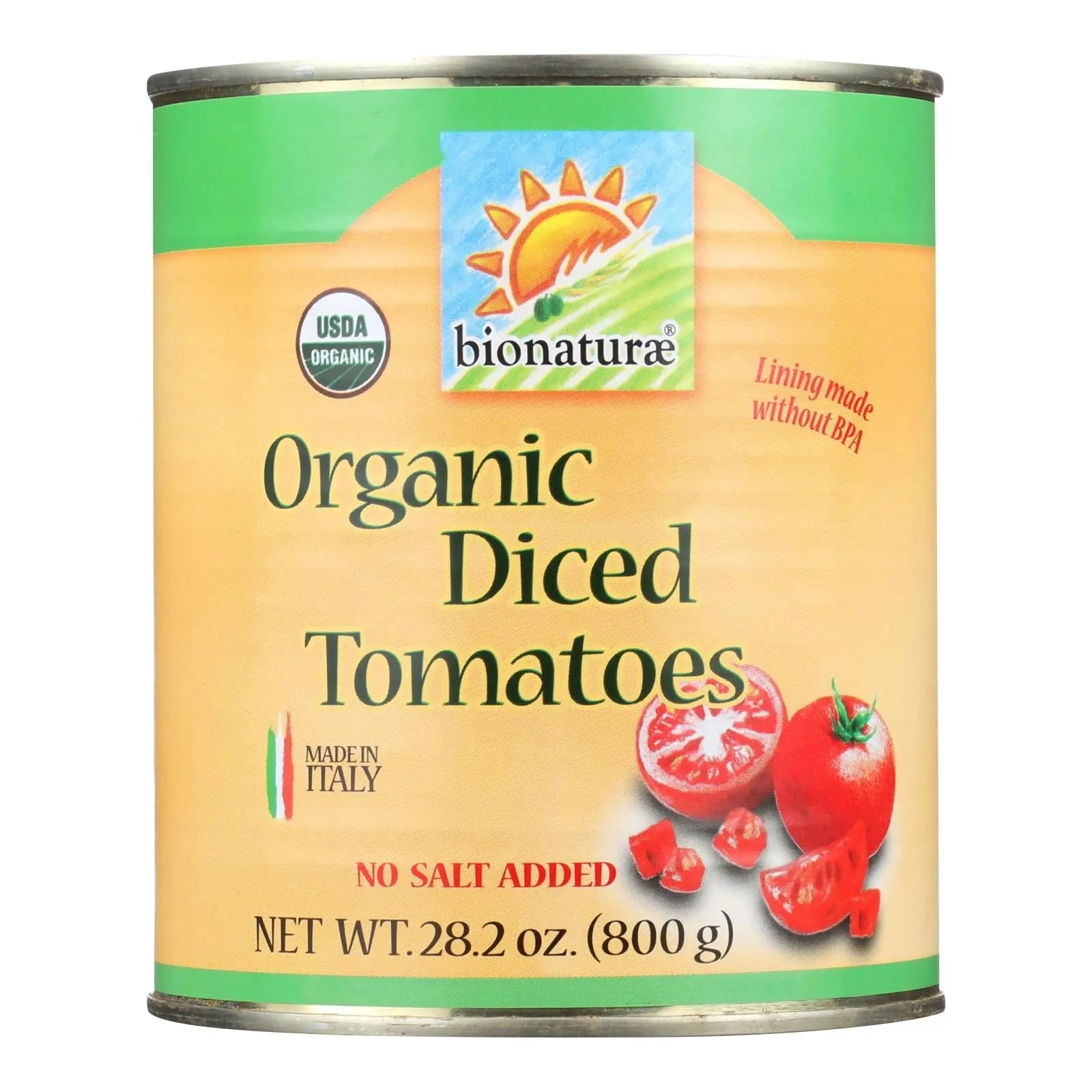Bionaturae Tomatoes - Organic - Diced - 28.2 Oz - Case Of 12 Bionaturae
