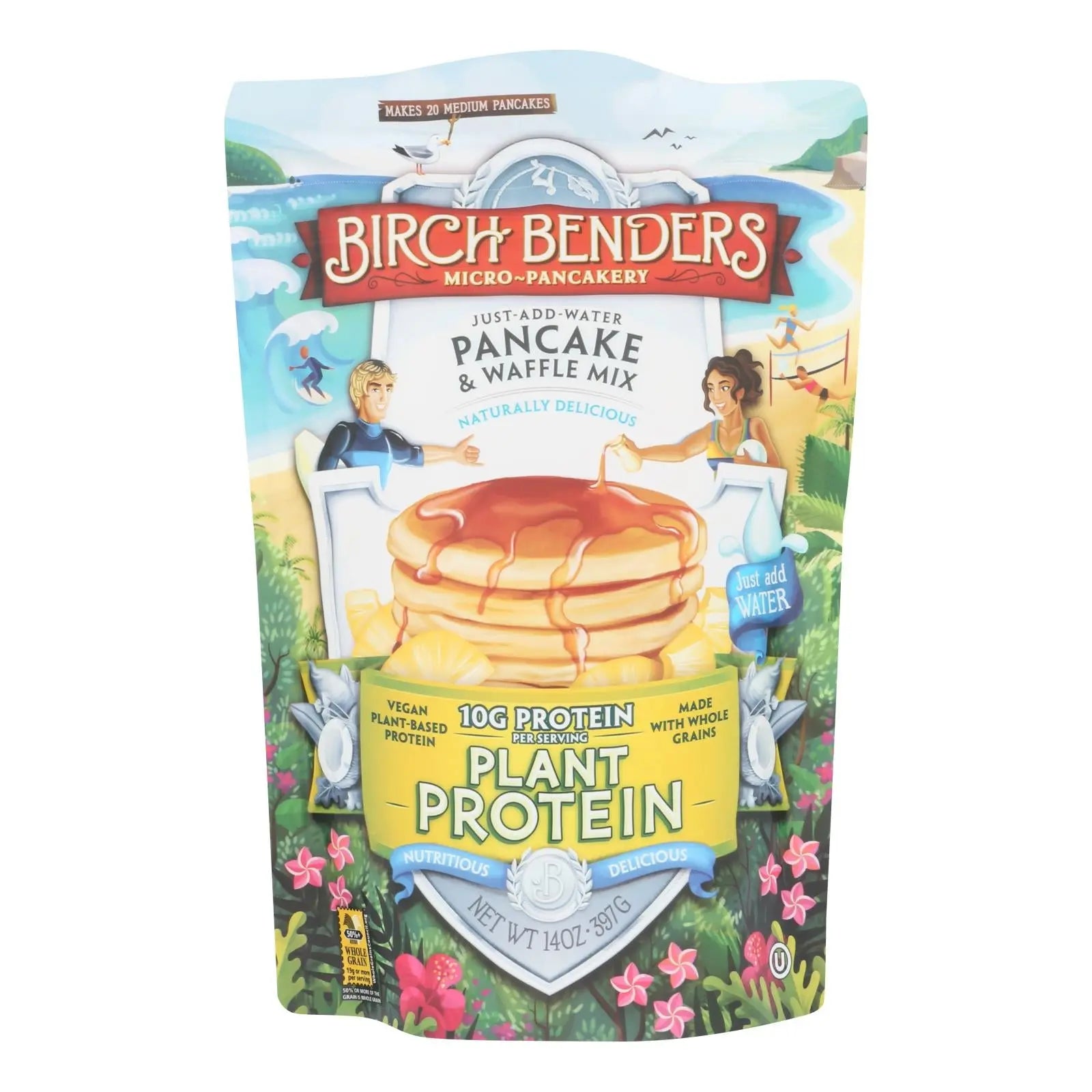 Birch Benders - Pnck@wfl Mix Plnt Protn - Case Of 6 - 14 Oz Birch Benders