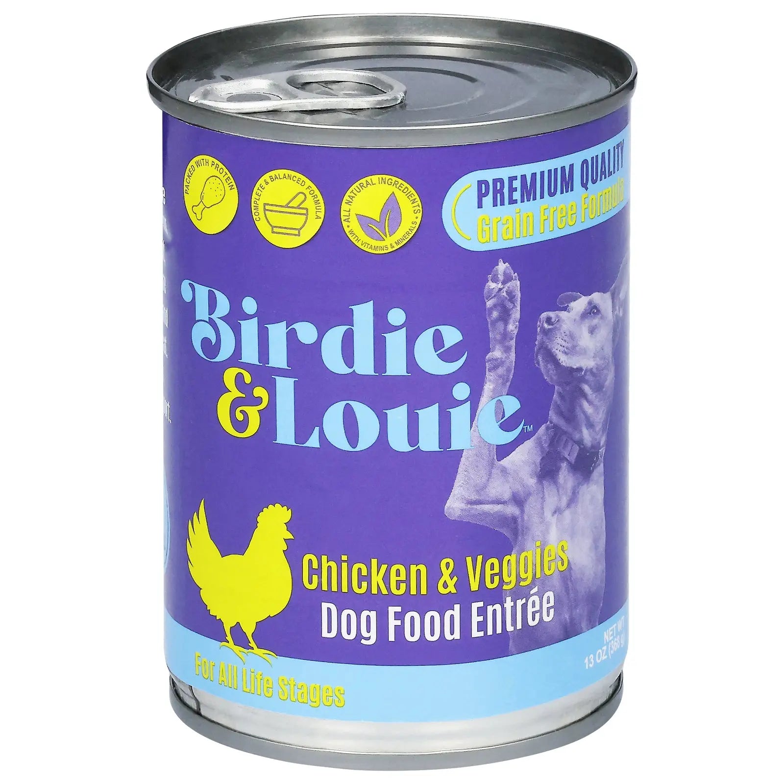 Birdie & Louie - Dog Food Chicken Veggies - Cs Of 12-13 Oz Birdie & Louie