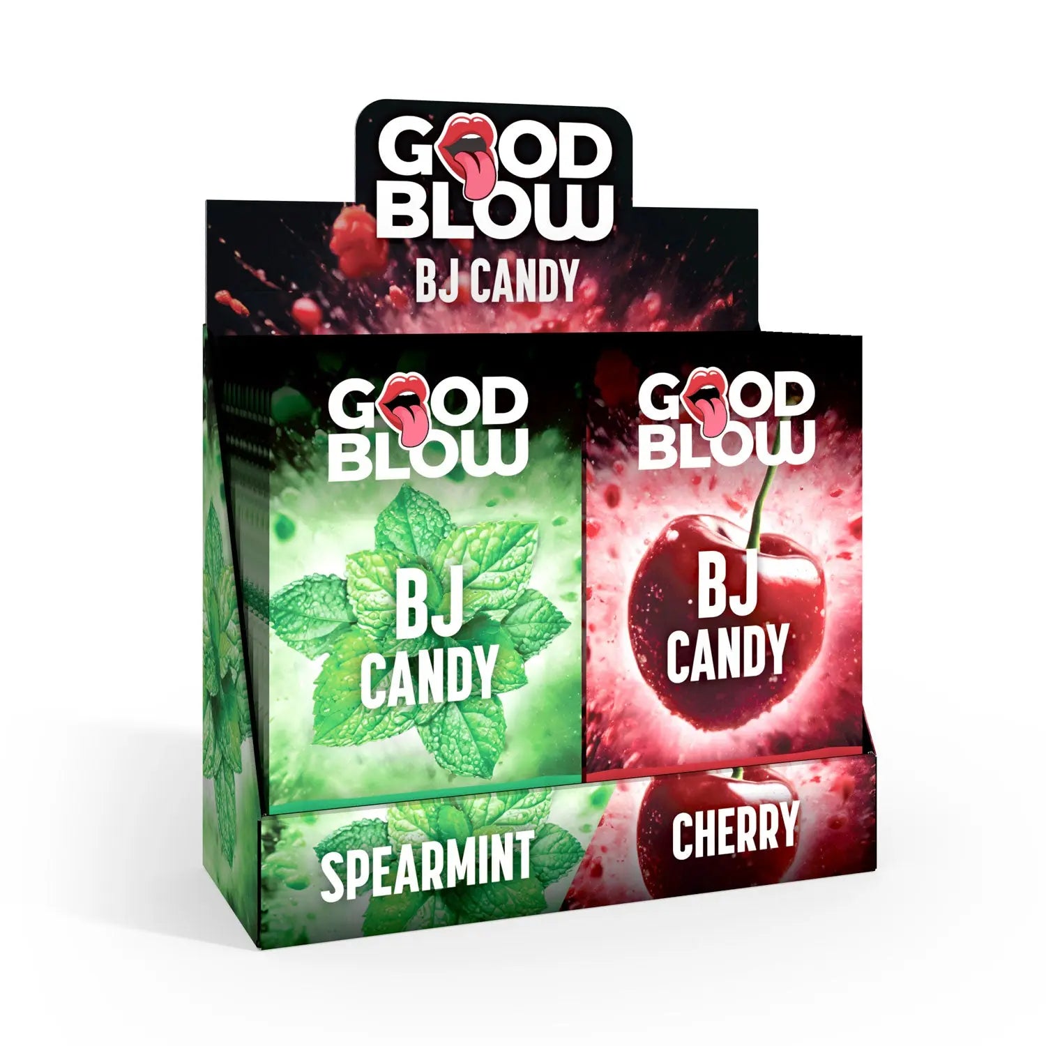 Bj Candy Pop Display Spearmint/cherry 24 Pcs XR Brands