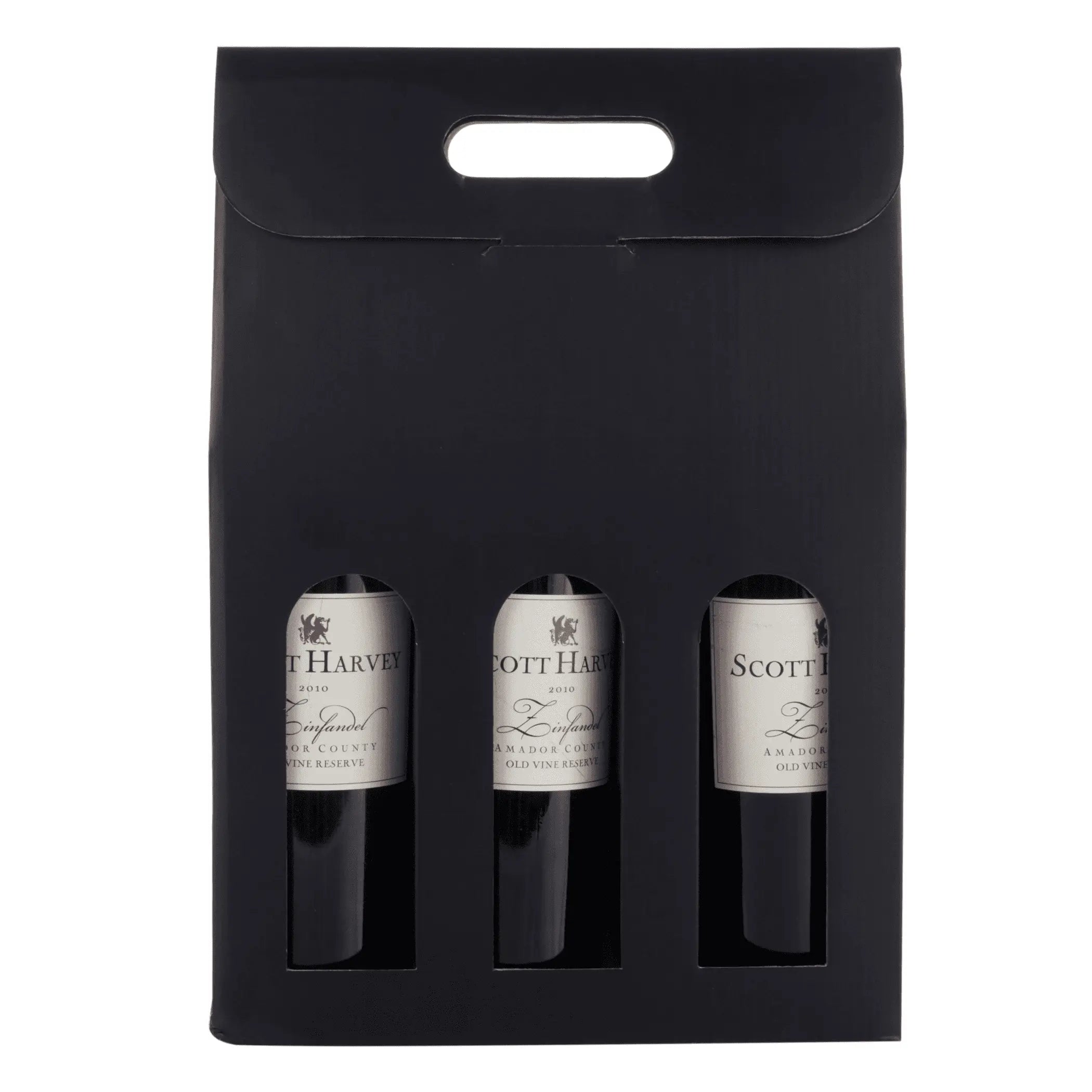 Black 3-Bottle Carrier by Cakewalk Cakewalk (Bags)
