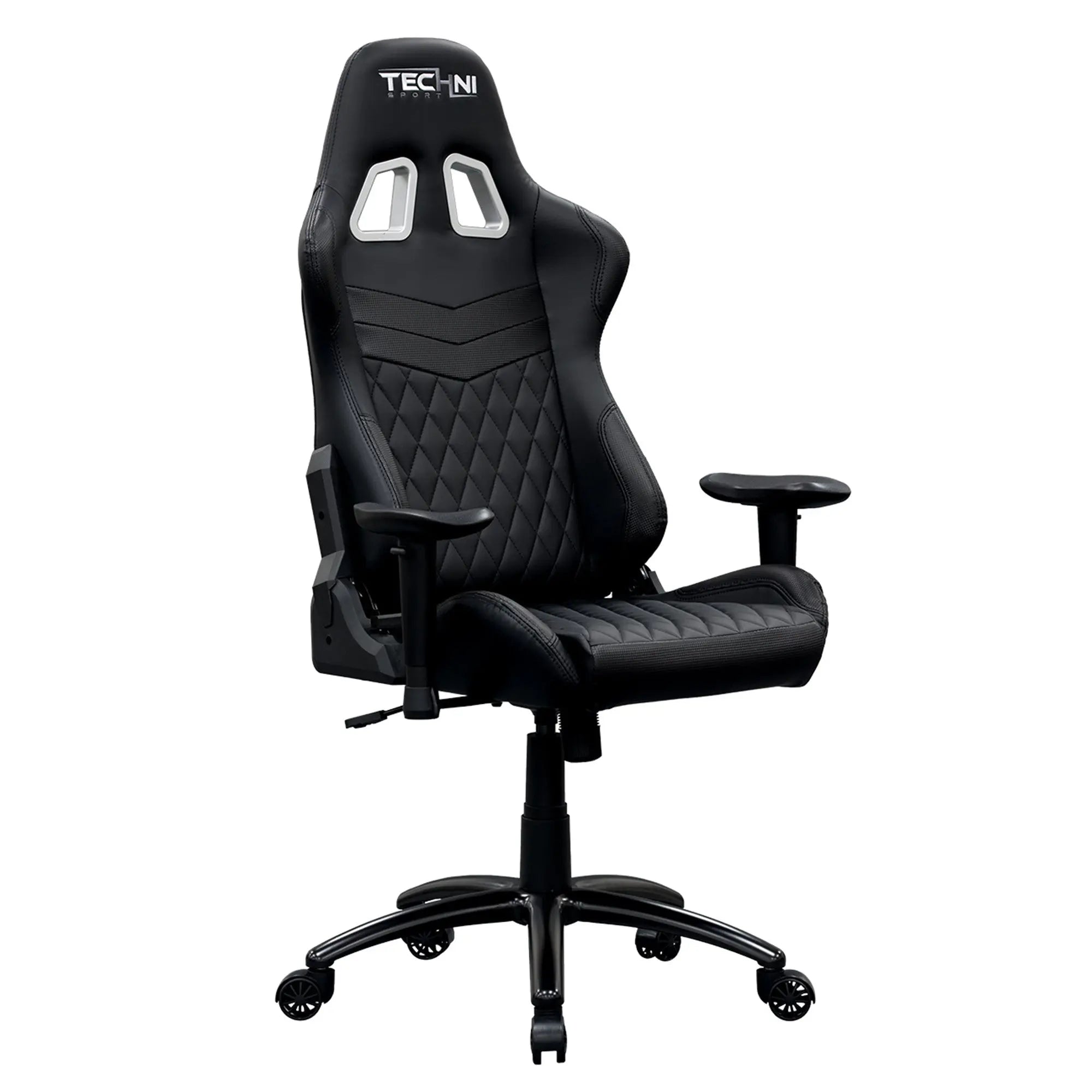 Black Adjustable Height Swivel Rolling Gaming Chair Homeroots Office