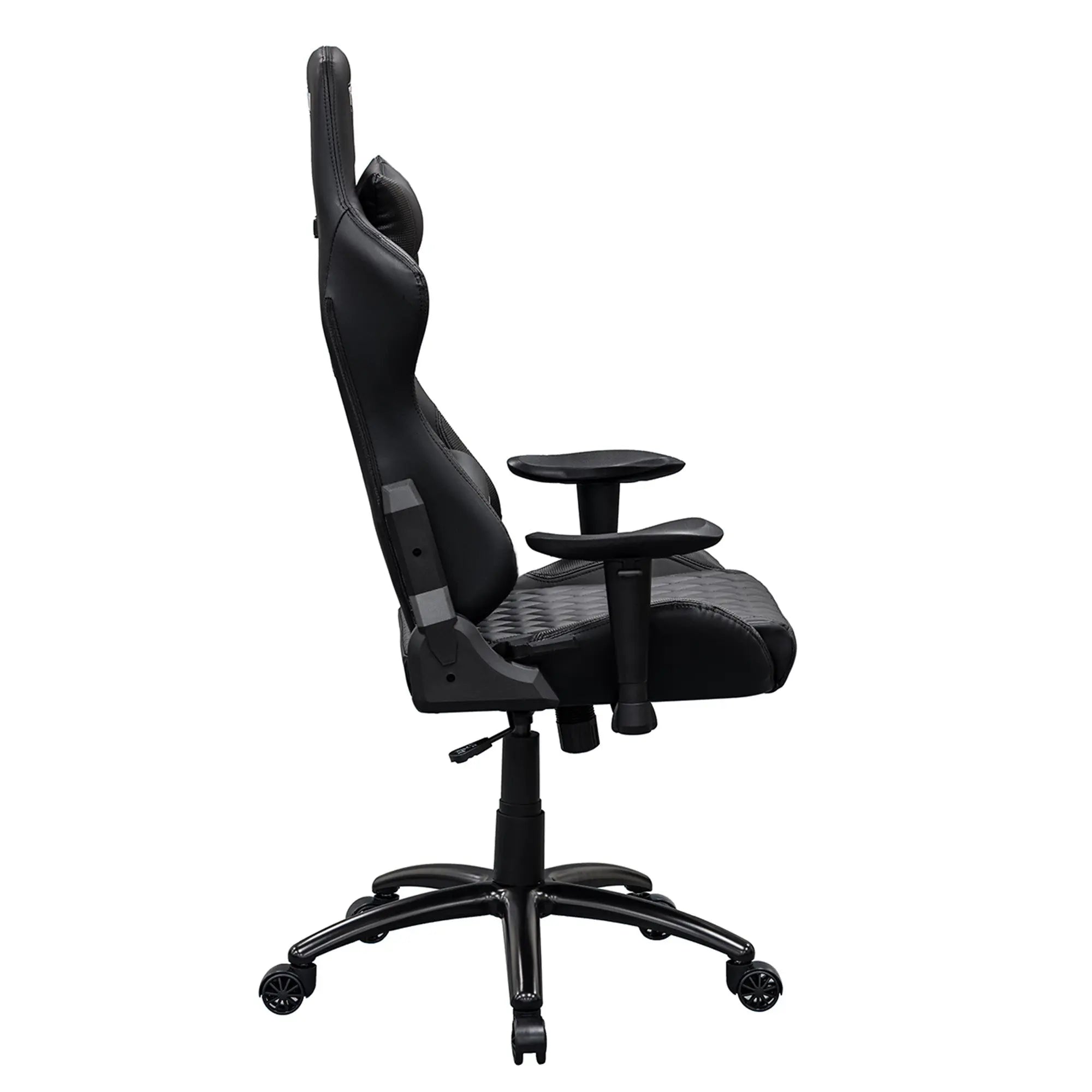 Black Adjustable Height Swivel Rolling Gaming Chair Homeroots Office