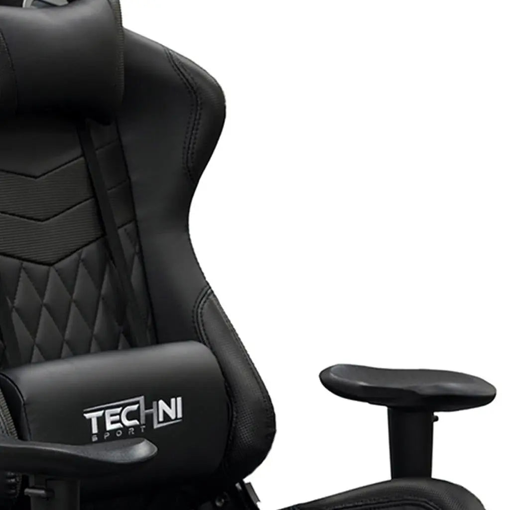 Black Adjustable Height Swivel Rolling Gaming Chair Homeroots Office