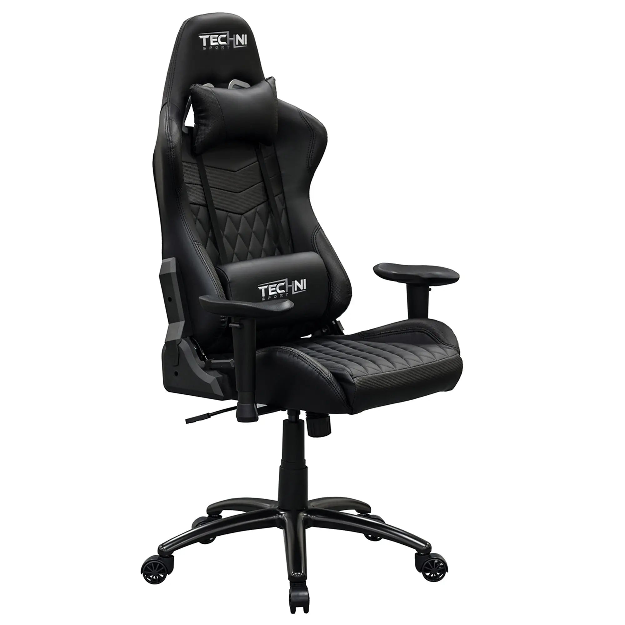 Black Adjustable Height Swivel Rolling Gaming Chair Homeroots Office