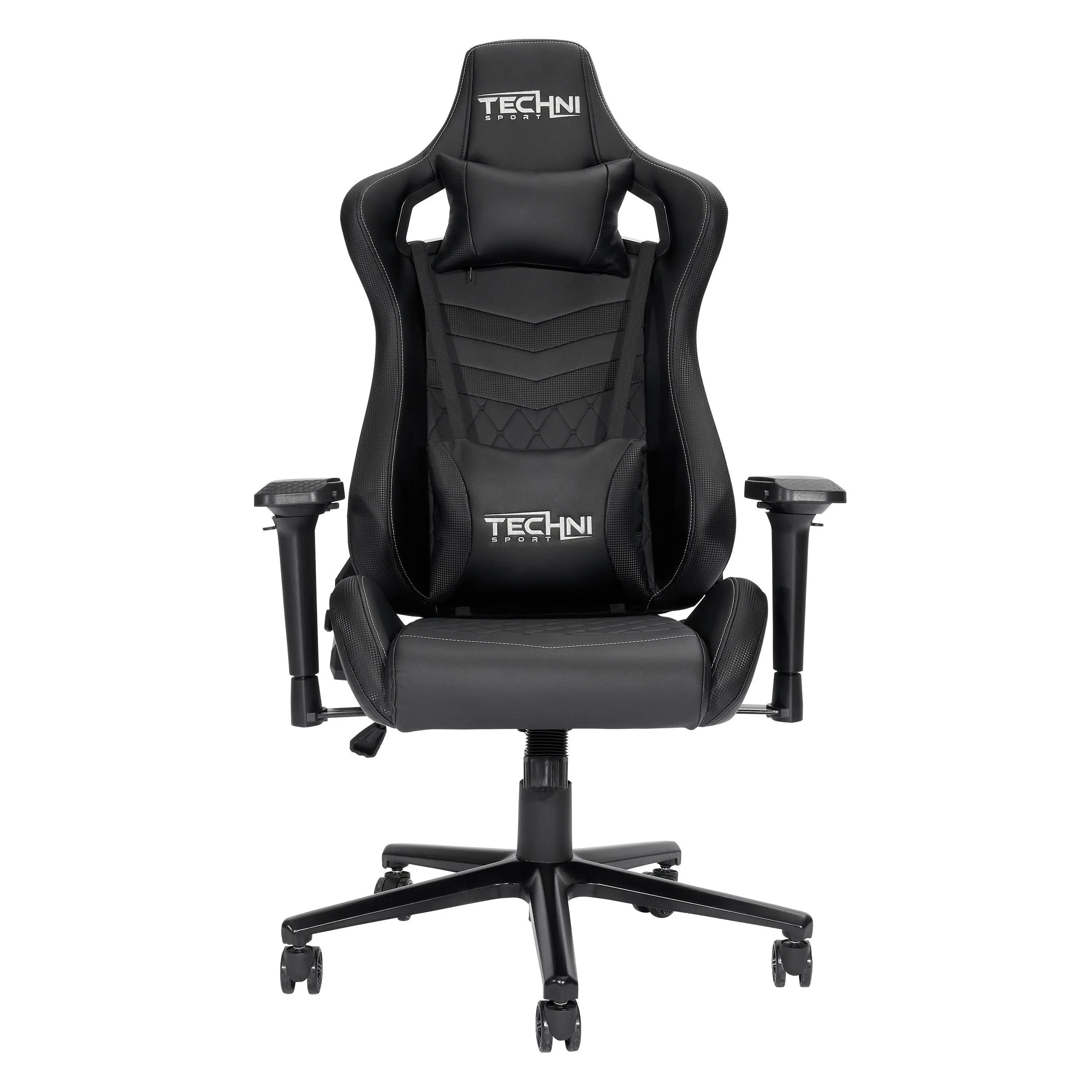Black Adjustable Height Swivel Rolling Gaming Chair Homeroots Office