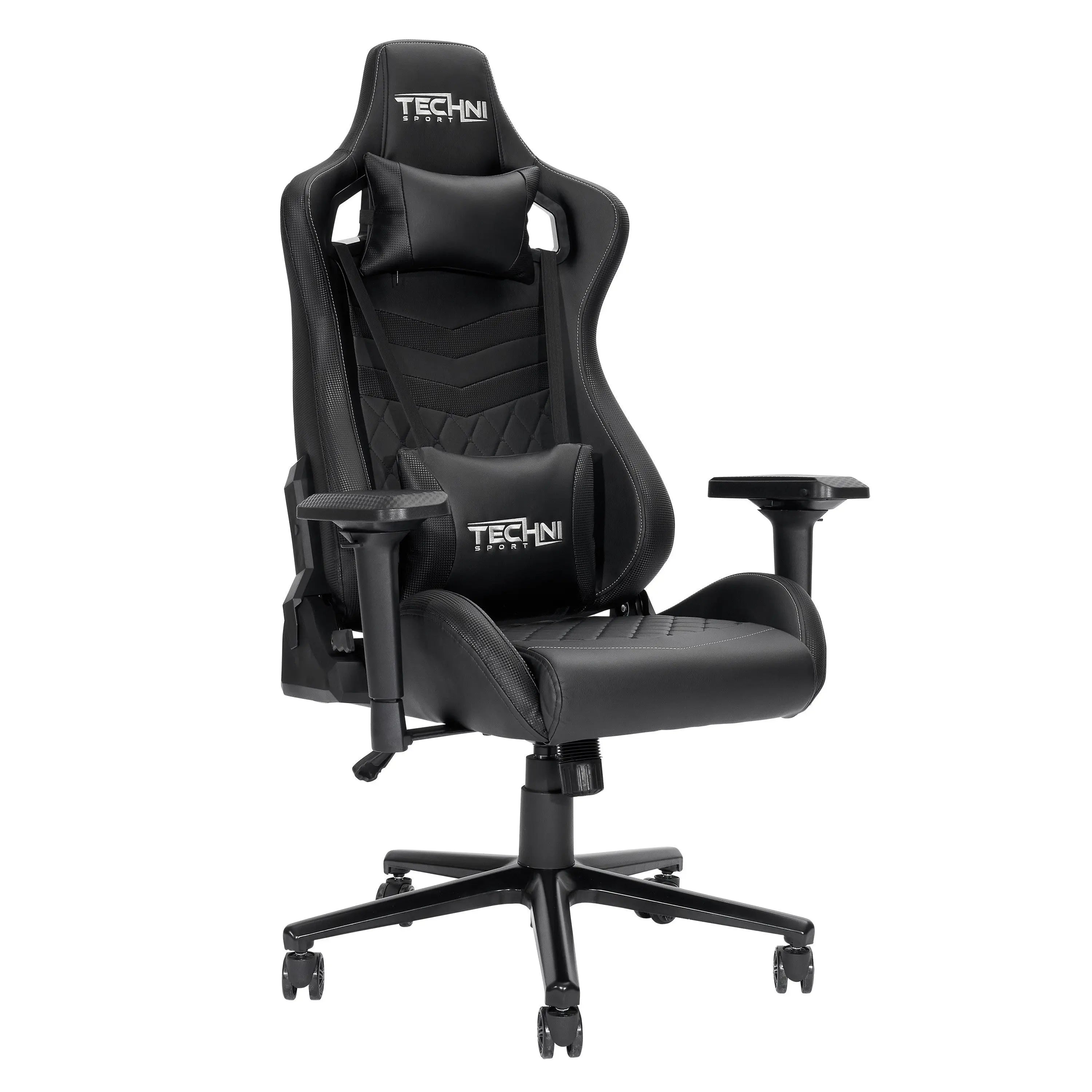 Black Adjustable Height Swivel Rolling Gaming Chair Homeroots Office