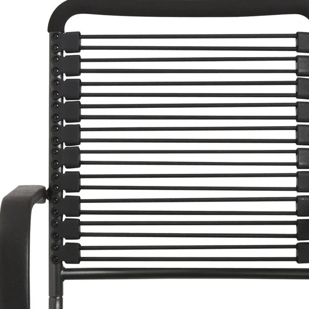 Black Adjustable Swivel Bungee Rolling Office Chair Homeroots Office