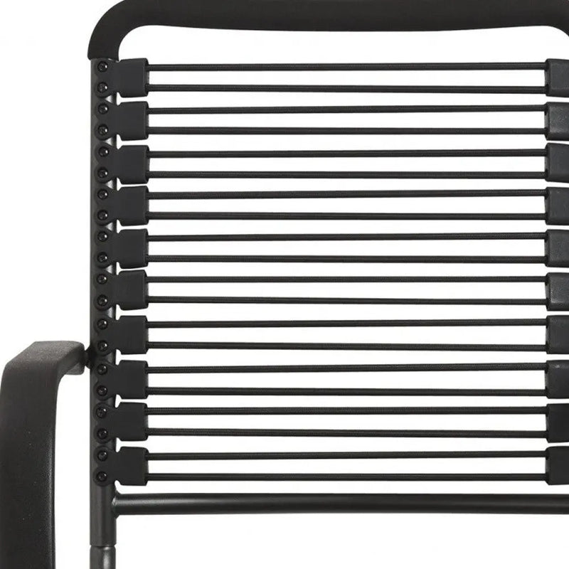 Black Adjustable Swivel Bungee Rolling Office Chair Homeroots Office