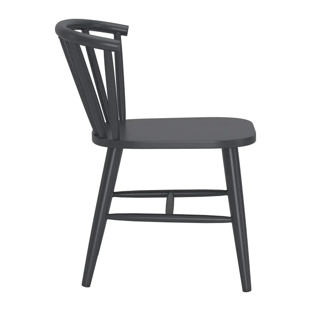 Black Aluminum Slat Back Dining Side Chair - GreatEagleInc