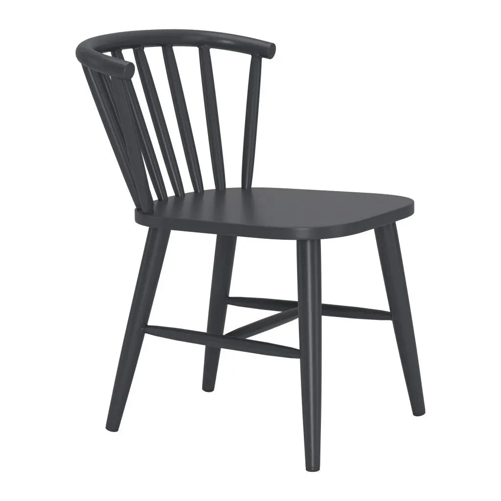 Black Aluminum Slat Back Dining Side Chair - GreatEagleInc