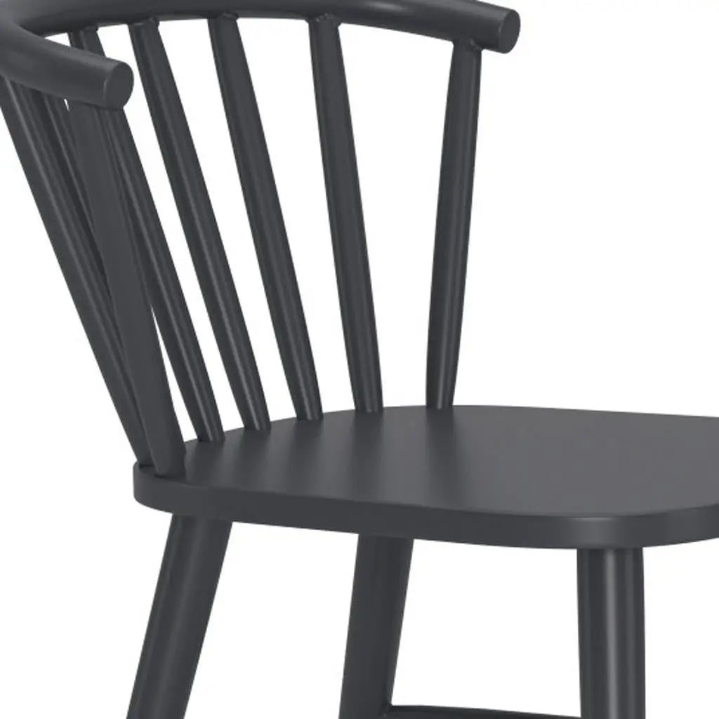 Black Aluminum Slat Back Dining Side Chair - GreatEagleInc