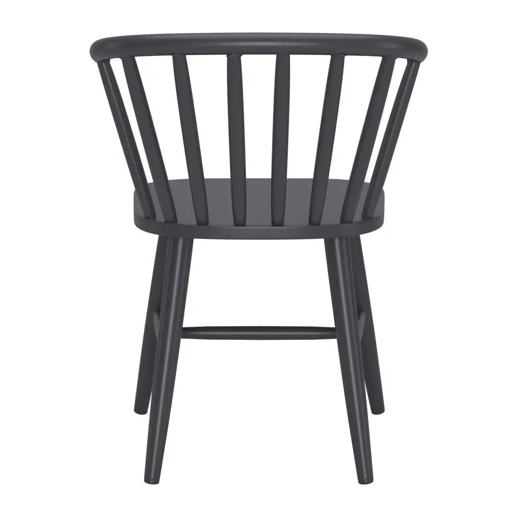 Black Aluminum Slat Back Dining Side Chair - GreatEagleInc
