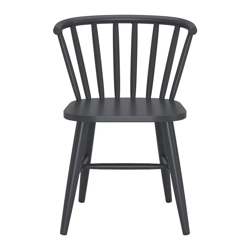 Black Aluminum Slat Back Dining Side Chair - GreatEagleInc