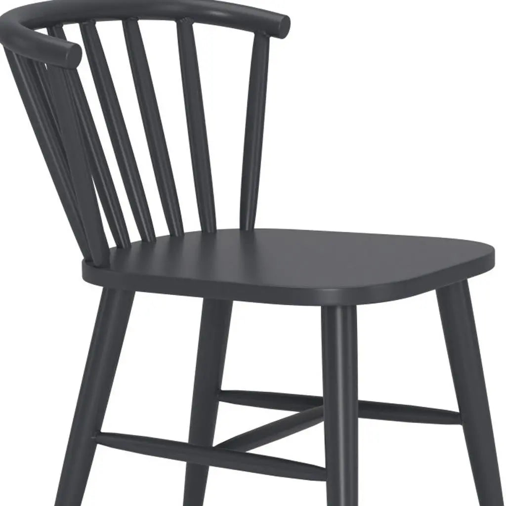 Black Aluminum Slat Back Dining Side Chair - GreatEagleInc