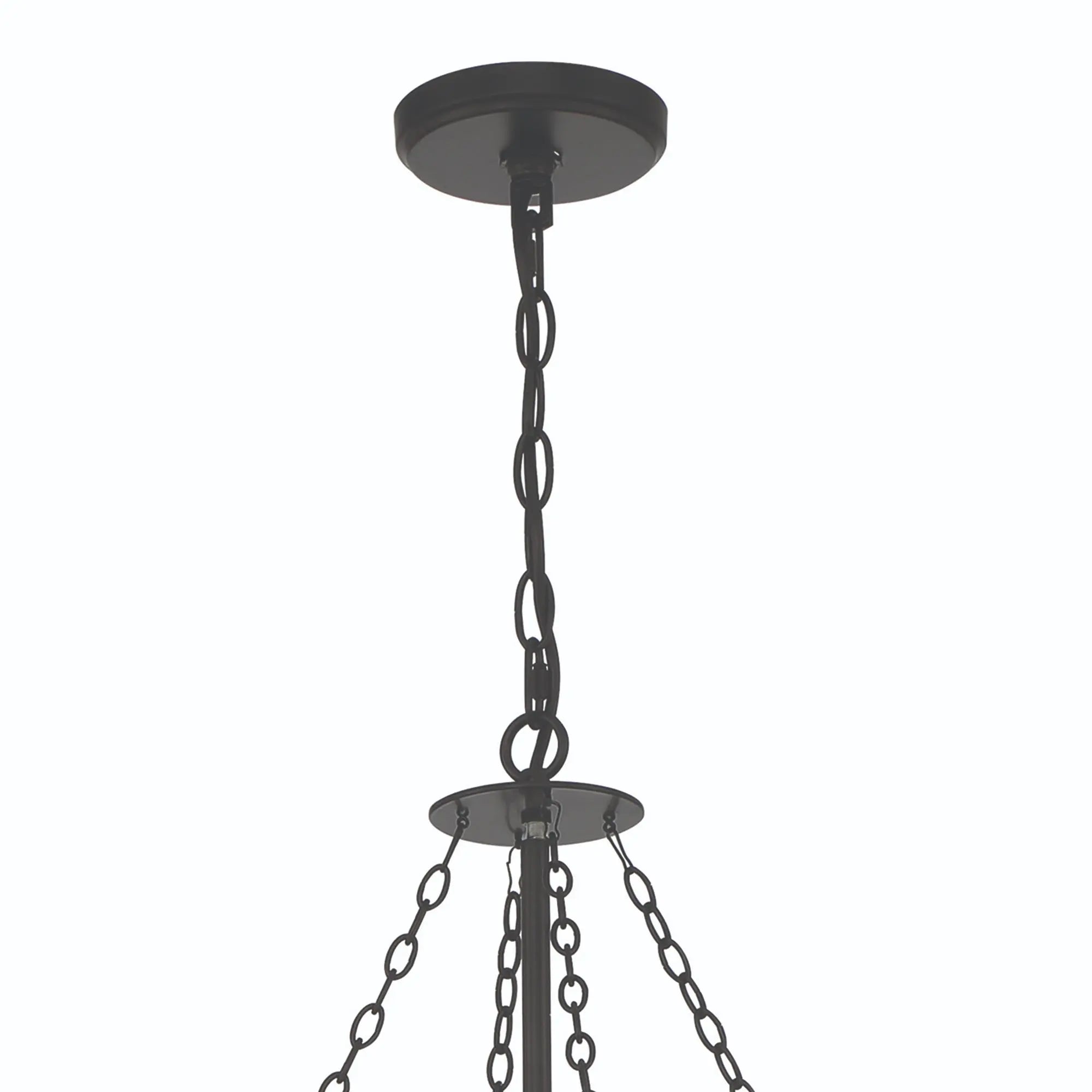 Black And Gold Candle Style Multi Light Metal Dimmable Chandelier Homeroots Lighting